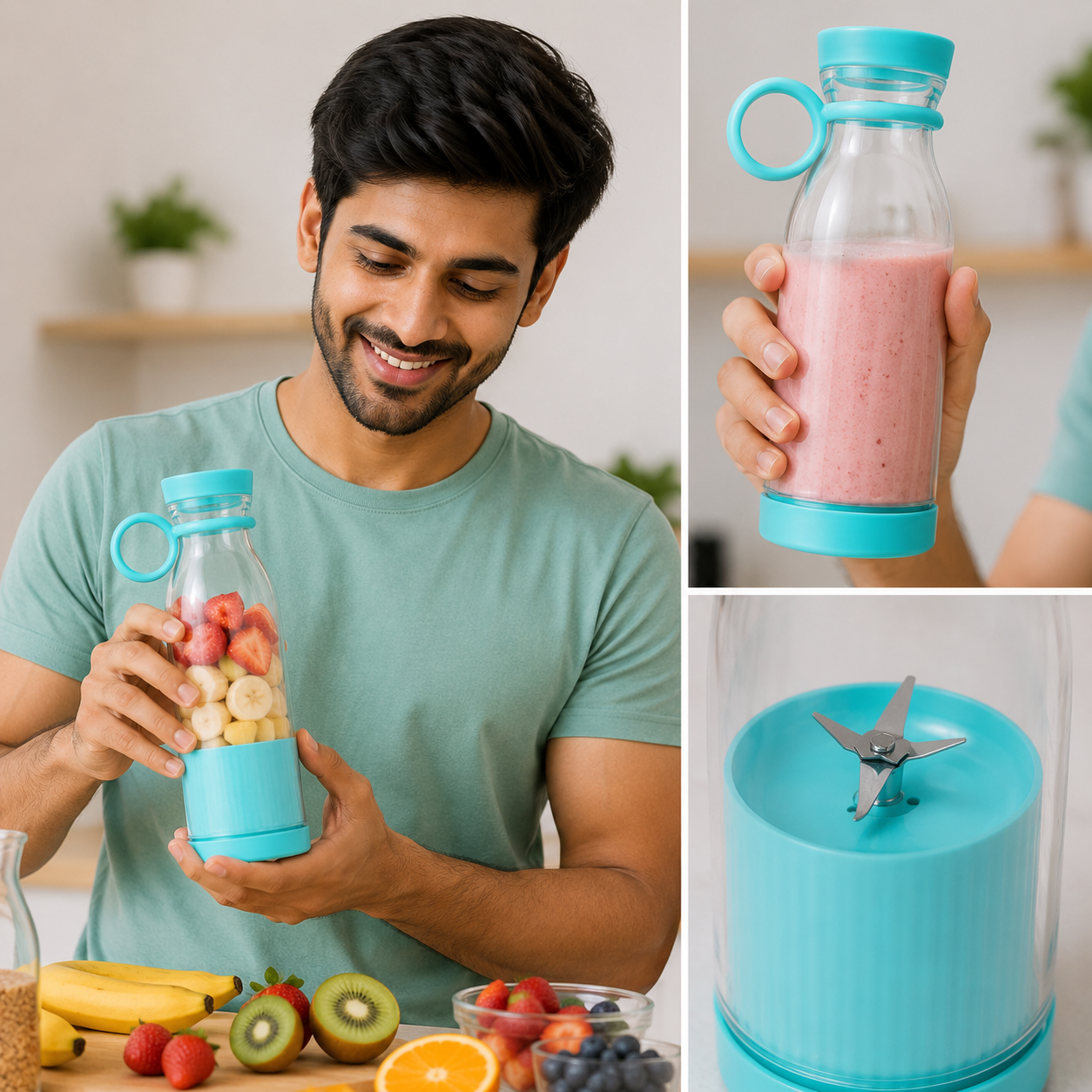 Mini Blender Bottle [Portable Juicer]