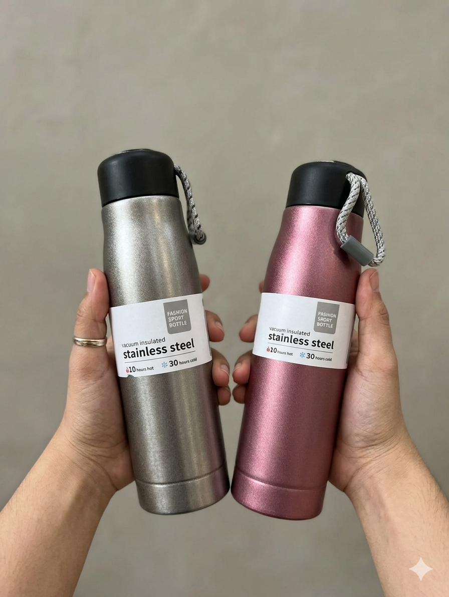 Hot & Cold Water Bottle [Stainless Steel]